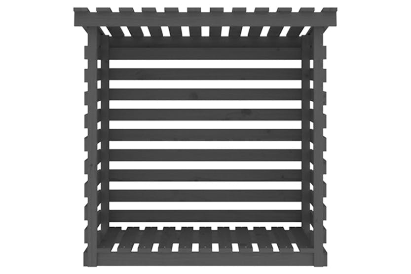 vidaXL 822224 Firewood Rack Grey 108x73x108cm Solid Wood Pine vidaXL 822224 Firewood Rack Grey 108x73x108cm Solid Wood Pine