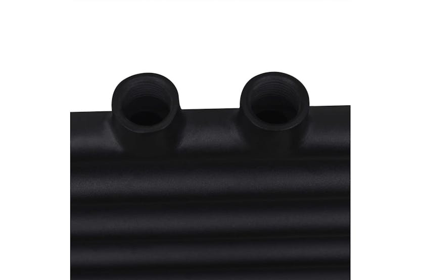 vidaXL 141904 Black Bathroom Central Heating Towel Rail Radiator Straight 480x480mm vidaXL 141904 Black Bathroom Central Heating Towel Rail Radiator Straight 480x480mm