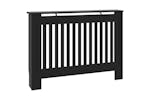 vidaXL Radiator Cover Black 112x19x81.5cm Mdf vidaXL Radiator Cover Black 112x19x81.5cm Mdf