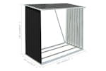 vidaXL 47091 Garden Log Storage Shed Galvanised Steel 163x83x154cm Anthracite vidaXL 47091 Garden Log Storage Shed Galvanised Steel 163x83x154cm Anthracite