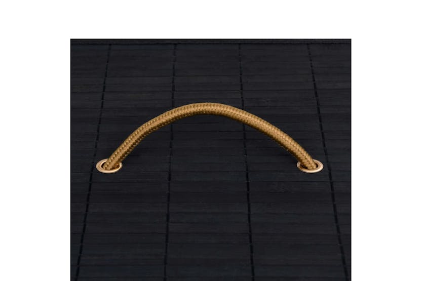 vidaXL 320745 Bamboo Laundry Basket Black 72 L vidaXL 320745 Bamboo Laundry Basket Black 72 L