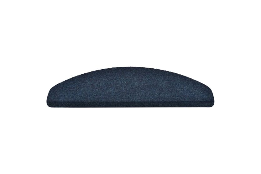 vidaXL 322357 Self-adhesive Stair Mats 15 Pcs Navy 65x21x4cm Needle Punch vidaXL 322357 Self-adhesive Stair Mats 15 Pcs Navy 65x21x4cm Needle Punch