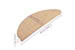 vidaXL 326904 Stair Mats Self-adhesive 15 Pcs Light Brown 65x21x4cm vidaXL 326904 Stair Mats Self-adhesive 15 Pcs Light Brown 65x21x4cm