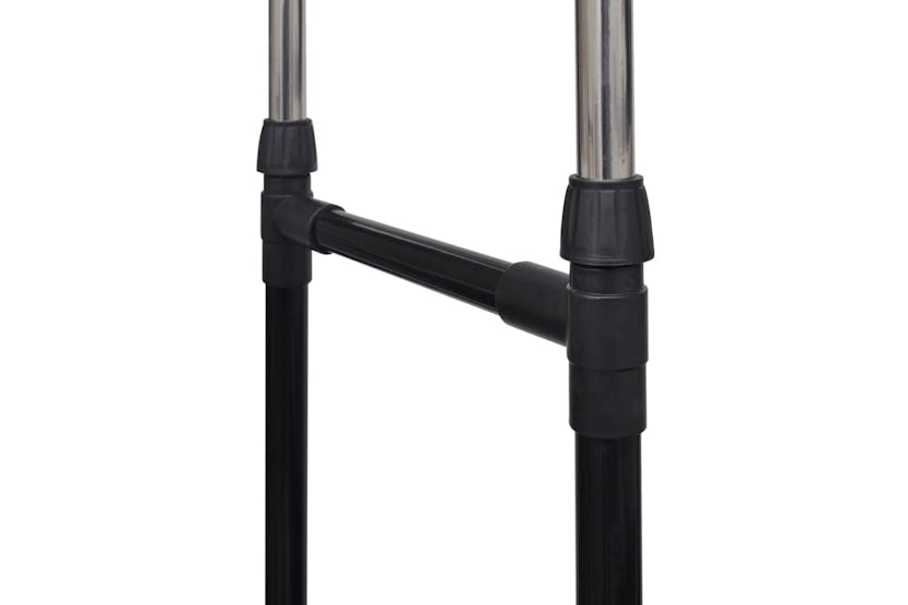 vidaXL 270182 Adjustable Clothes Racks 2 Pcs 2 Hanging Rails vidaXL 270182 Adjustable Clothes Racks 2 Pcs 2 Hanging Rails