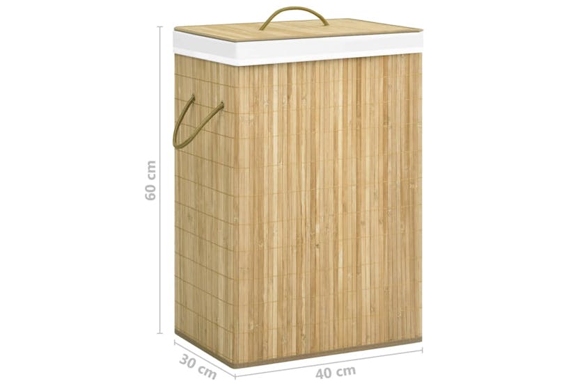 vidaXL 320739 Bamboo Laundry Basket 72 L vidaXL 320739 Bamboo Laundry Basket 72 L