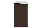 vidaXL 47084 Garden Log Storage Shed Galvanised Steel 330x84x152cm Brown vidaXL 47084 Garden Log Storage Shed Galvanised Steel 330x84x152cm Brown