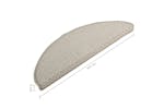vidaXL 149899 Carpet Stair Treads 15 Pcs Light Grey 65x21x4cm vidaXL 149899 Carpet Stair Treads 15 Pcs Light Grey 65x21x4cm