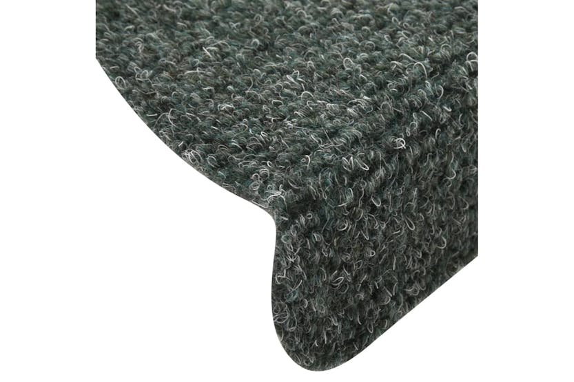 vidaXL 322359 Self-adhesive Stair Mats 15 Pcs Green 65x21x4cm Needle Punch vidaXL 322359 Self-adhesive Stair Mats 15 Pcs Green 65x21x4cm Needle Punch