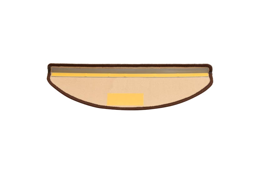 vidaXL 322413 Self-adhesive Stair Mats 15 Pcs Brown 65x21x4cm vidaXL 322413 Self-adhesive Stair Mats 15 Pcs Brown 65x21x4cm