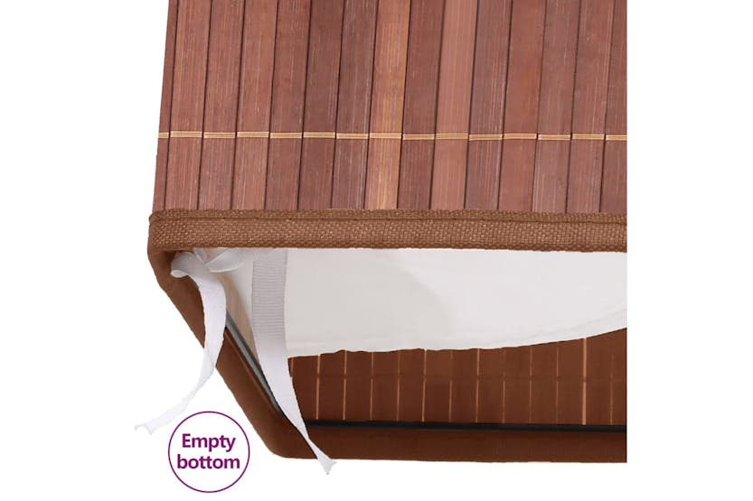 vidaXL 320747 Bamboo Laundry Basket Brown 72 L vidaXL 320747 Bamboo Laundry Basket Brown 72 L