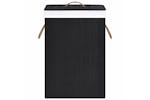 vidaXL 320757 Bamboo Laundry Basket Black vidaXL 320757 Bamboo Laundry Basket Black