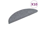 vidaXL 149681 Self-adhesive Stair Mats 10 Pcs Light Grey 56x17xcm Needle Punch vidaXL 149681 Self-adhesive Stair Mats 10 Pcs Light Grey 56x17xcm Needle Punch
