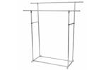 Perel 420423 Double Clothing Rack 145x50x155 Cm 75 Kg Mp62 Perel 420423 Double Clothing Rack 145x50x155 Cm 75 Kg Mp62