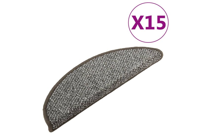 vidaXL 149905 Carpet Stair Treads 15 Pcs Anthracite 56x17x3cm vidaXL 149905 Carpet Stair Treads 15 Pcs Anthracite 56x17x3cm