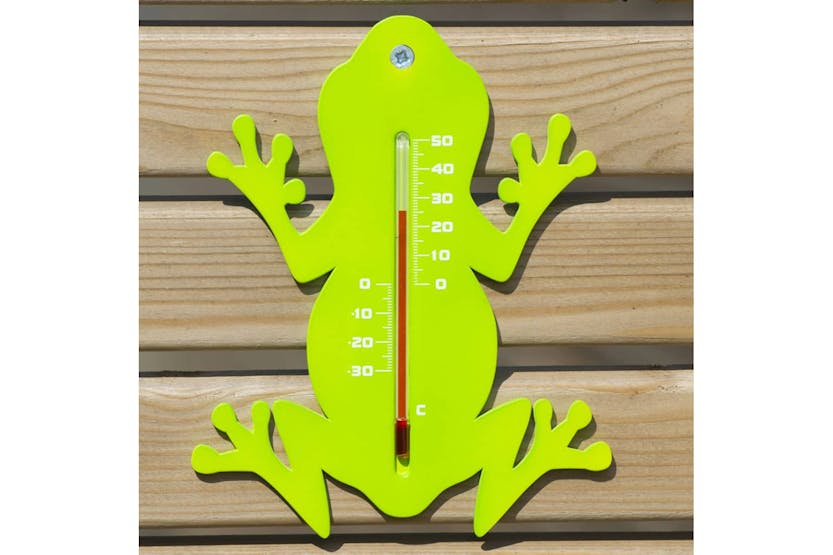 Nature 428541 Outdoor Wall Thermometer Frog Green Nature 428541 Outdoor Wall Thermometer Frog Green
