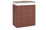 vidaXL 320748 Bamboo Laundry Basket Brown 100 L vidaXL 320748 Bamboo Laundry Basket Brown 100 L