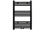vidaXL 141905 Black Bathroom Central Heating Towel Rail Radiator Straight 500x764mm vidaXL 141905 Black Bathroom Central Heating Towel Rail Radiator Straight 500x764mm
