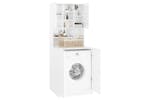 vidaXL 3082014 Washing Machine Cabinet High Gloss White vidaXL 3082014 Washing Machine Cabinet High Gloss White