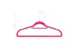 vidaXL 289923 20 Pcs Clothes Hanger Set Anti-slip Pink Velvet vidaXL 289923 20 Pcs Clothes Hanger Set Anti-slip Pink Velvet