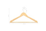 vidaXL 289912 50 Pcs Clothes Hanger Set Non-slip Hardwood vidaXL 289912 50 Pcs Clothes Hanger Set Non-slip Hardwood