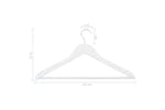 vidaXL 289915 50 Pcs Clothes Hanger Set Non-slip White Hardwood vidaXL 289915 50 Pcs Clothes Hanger Set Non-slip White Hardwood