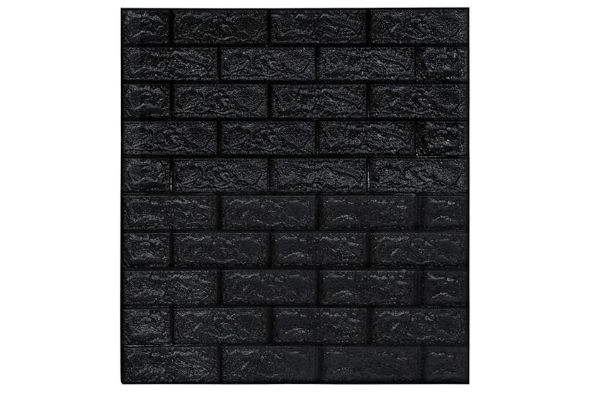 vidaXL 150724 3d Wallpaper Bricks Self-adhesive 10 Pcs Black vidaXL 150724 3d Wallpaper Bricks Self-adhesive 10 Pcs Black