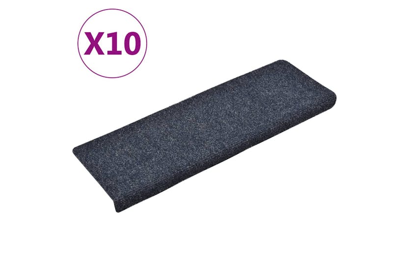 vidaXL 149733 Stair Mats 10 Pcs Anthracite 65x21x4cm Needle Punch vidaXL 149733 Stair Mats 10 Pcs Anthracite 65x21x4cm Needle Punch