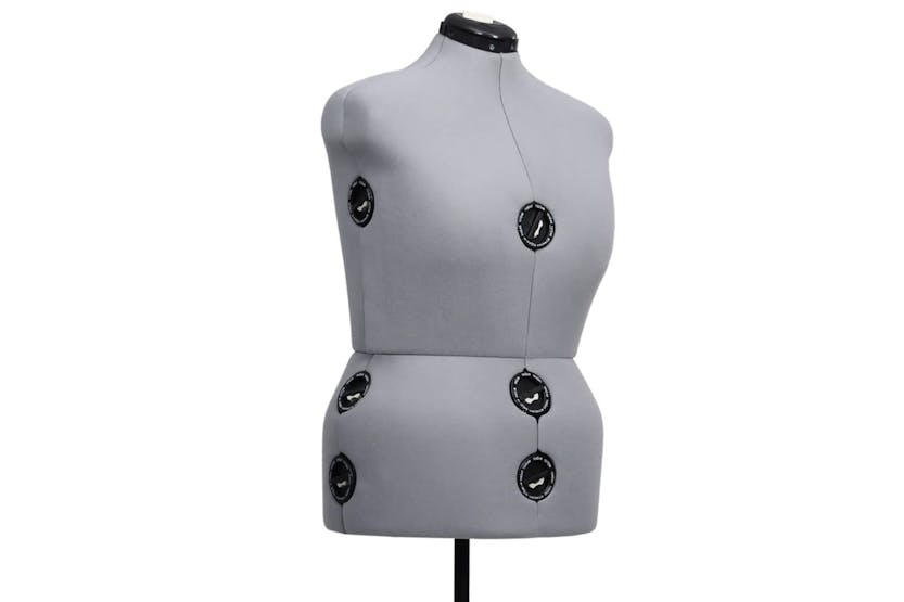 vidaXL 288489 Adjustable Dress Form Female Grey L Size 44-50 vidaXL 288489 Adjustable Dress Form Female Grey L Size 44-50