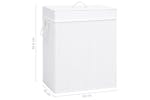 vidaXL 320744 Bamboo Laundry Basket White 100 L vidaXL 320744 Bamboo Laundry Basket White 100 L
