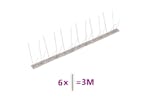 vidaXL 170235 4-row Stainless Steel Bird & Pigeon Spikes Set Of 6 3 M vidaXL 170235 4-row Stainless Steel Bird & Pigeon Spikes Set Of 6 3 M