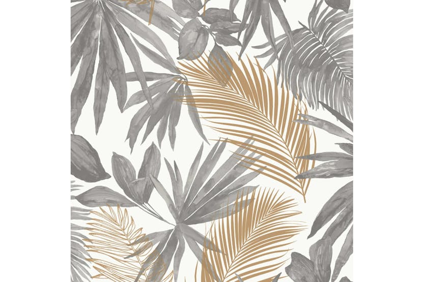 Dutch Wallcoverings 437379 Wallpaper Wild Palms Grey And Beige Dutch Wallcoverings 437379 Wallpaper Wild Palms Grey And Beige