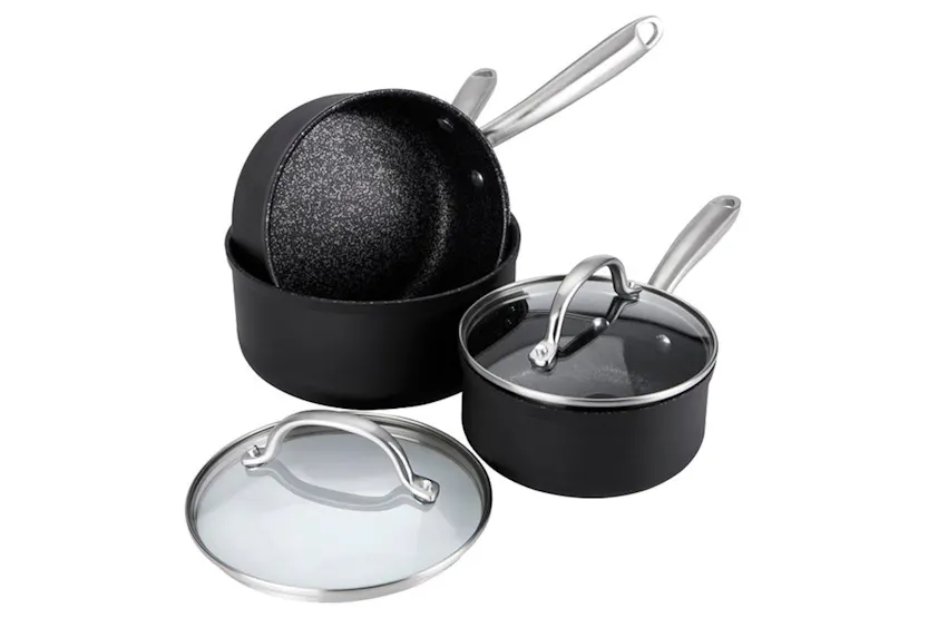 Prestige Scratch Guard Non Stick Saucepan Set | 3 Piece Prestige Scratch Guard Non Stick Saucepan Set | 3 Piece