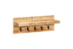 vidaXL 286469 Wall Mounted Coat Rack 60x15x20cm Solid Rough Mango Wood vidaXL 286469 Wall Mounted Coat Rack 60x15x20cm Solid Rough Mango Wood