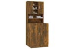 vidaXL 3120182 Washing Machine Cabinet Smoked Oak Engineered Wood vidaXL 3120182 Washing Machine Cabinet Smoked Oak Engineered Wood