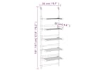 vidaXL 344384 5-tier Hanging Laundry Drying Rack Aluminium vidaXL 344384 5-tier Hanging Laundry Drying Rack Aluminium