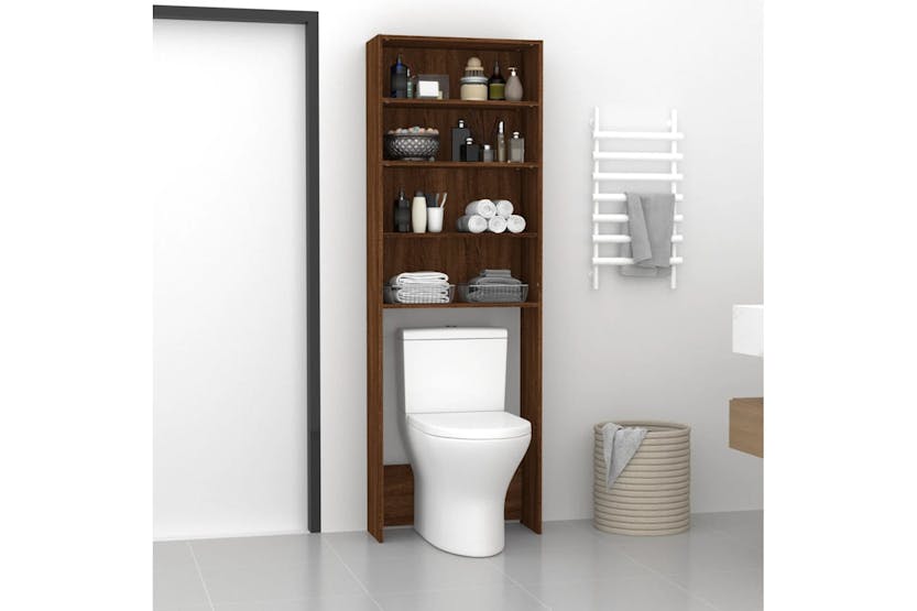 vidaXL 815953 Washing Machine Cabinet Brown Oak 64x24x190cm vidaXL 815953 Washing Machine Cabinet Brown Oak 64x24x190cm