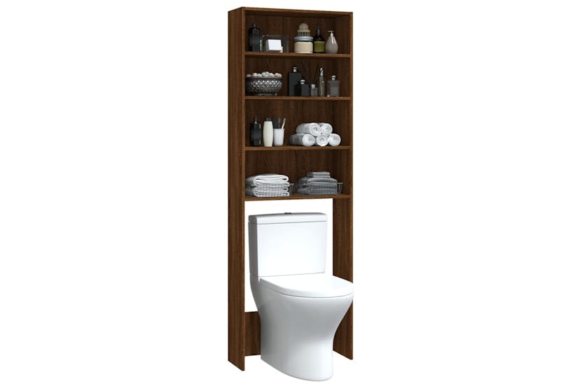 vidaXL 815953 Washing Machine Cabinet Brown Oak 64x24x190cm vidaXL 815953 Washing Machine Cabinet Brown Oak 64x24x190cm