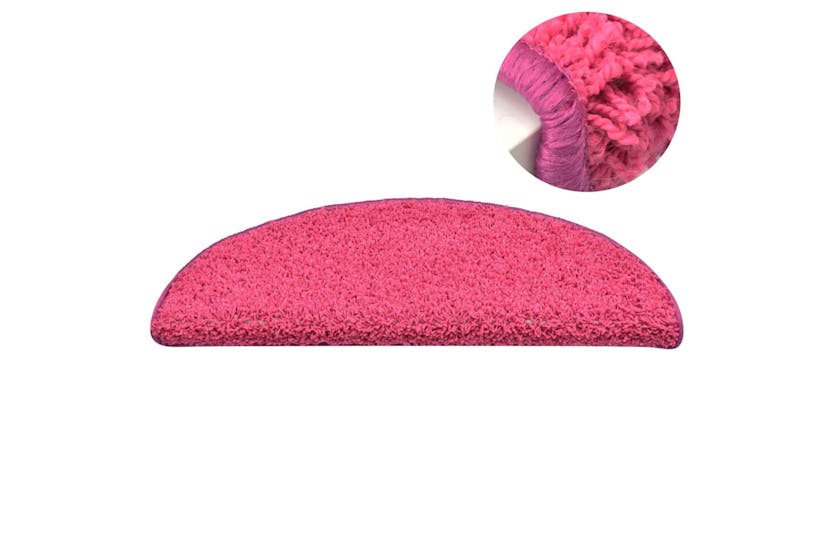 vidaXL 322381 Carpet Stair Treads 15 Pcs Pink 65x21x4cm vidaXL 322381 Carpet Stair Treads 15 Pcs Pink 65x21x4cm