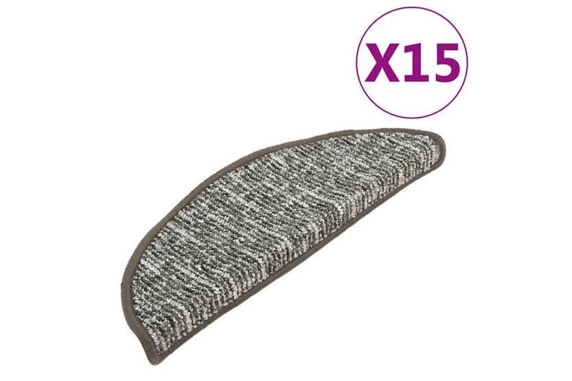 vidaXL 149916 Carpet Stair Treads 15 Pcs Anthracite 56x17x3cm vidaXL 149916 Carpet Stair Treads 15 Pcs Anthracite 56x17x3cm