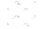 Noordwand 444884 Wallpaper Mondo Baby Clouds White, Blue And Pink Noordwand 444884 Wallpaper Mondo Baby Clouds White, Blue And Pink