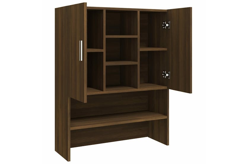 vidaXL 3120184 Washing Machine Cabinet Brown Oak Engineered Wood vidaXL 3120184 Washing Machine Cabinet Brown Oak Engineered Wood