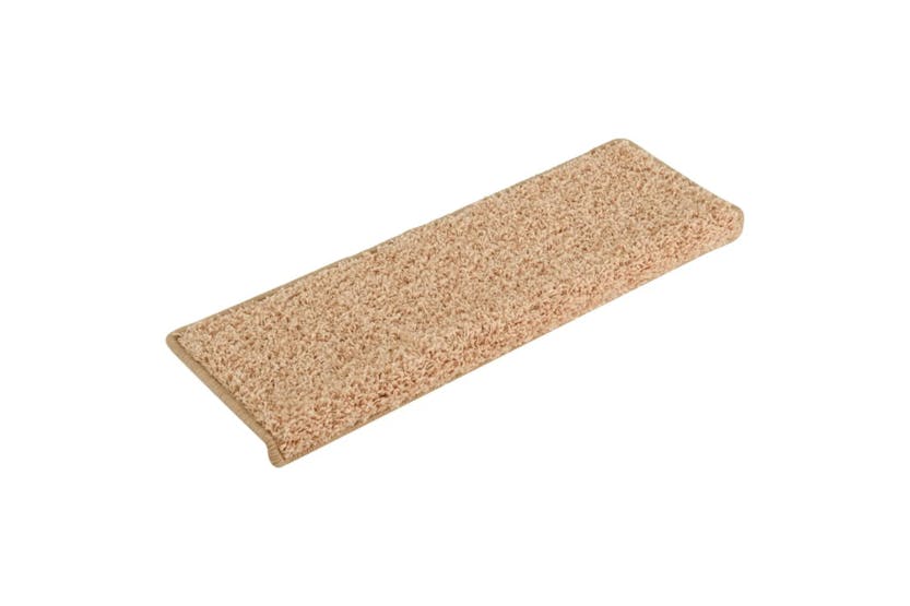 vidaXL 326202 Carpet Stair Treads 15 Pcs 65x21x4cm Gold vidaXL 326202 Carpet Stair Treads 15 Pcs 65x21x4cm Gold