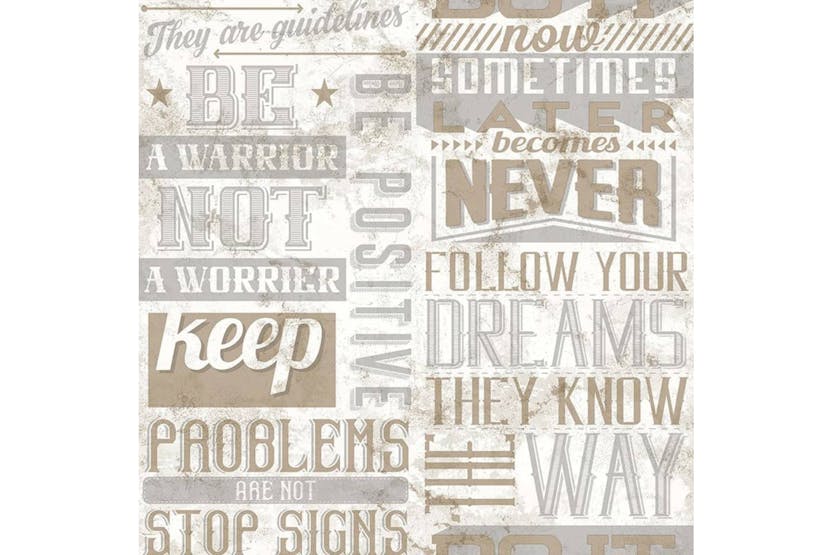 Noordwand 444835 Wallpaper Friends & Coffee Words And Letters Metallic And Beige Noordwand 444835 Wallpaper Friends & Coffee Words And Letters Metallic And Beige