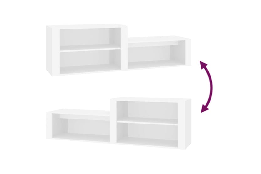 vidaXL 816912 Shoe Cabinet White 150x35x45cm Engineered Wood vidaXL 816912 Shoe Cabinet White 150x35x45cm Engineered Wood