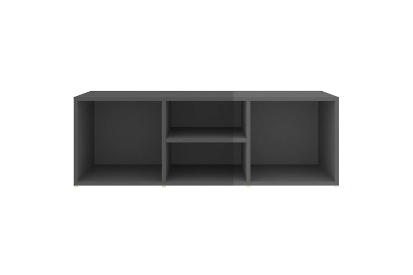 vidaXL 804471 Shoe Storage Bench High Gloss Grey 105x35x35cm Engineered Wood vidaXL 804471 Shoe Storage Bench High Gloss Grey 105x35x35cm Engineered Wood