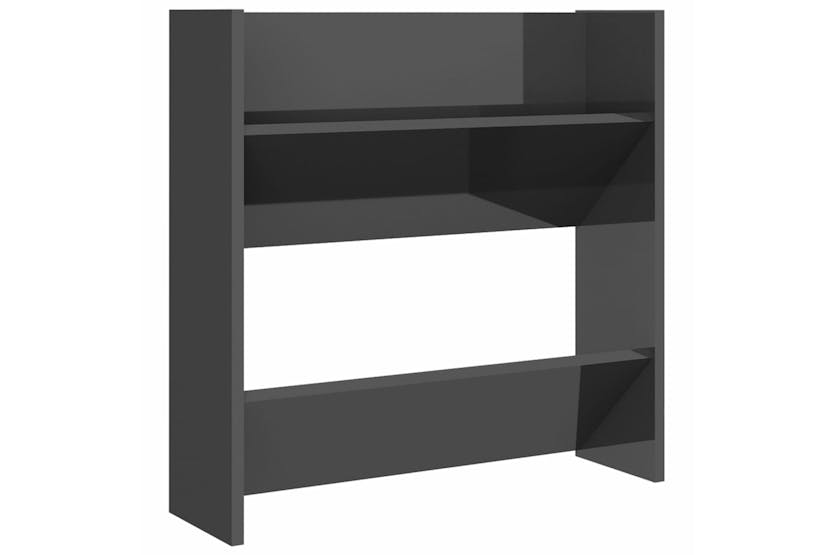 vidaXL 806740 Wall Shoe Cabinets 4 Pcs High Gloss Grey 60x18x60cm Engineered Wood vidaXL 806740 Wall Shoe Cabinets 4 Pcs High Gloss Grey 60x18x60cm Engineered Wood