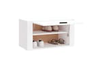 vidaXL 821012 Wall-mounted Shoe Cabinet White 70x35x38cm Engineered Wood vidaXL 821012 Wall-mounted Shoe Cabinet White 70x35x38cm Engineered Wood