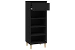 vidaXL 819773 Shoe Cabinet Black 40x36x105cm Engineered Wood vidaXL 819773 Shoe Cabinet Black 40x36x105cm Engineered Wood