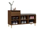 vidaXL 821211 Shoe Cabinet Brown Oak 102x36x60cm Engineered Wood vidaXL 821211 Shoe Cabinet Brown Oak 102x36x60cm Engineered Wood