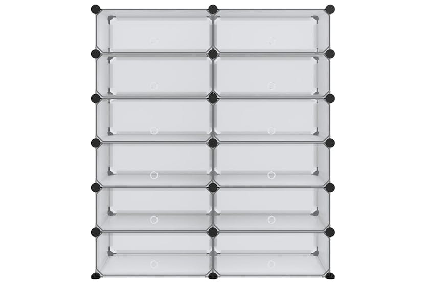 vidaXL 340564 Shoe Rack Transparent 94.5x36.5x106cm Pp vidaXL 340564 Shoe Rack Transparent 94.5x36.5x106cm Pp